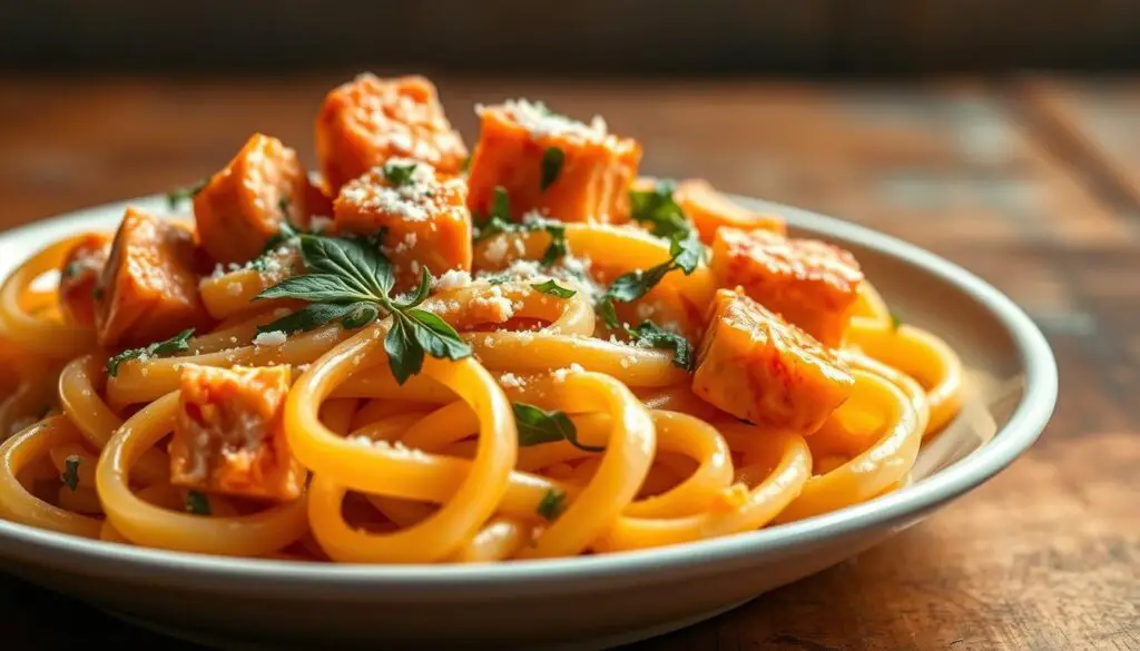 delicious salmon pasta delicious salmon pasta